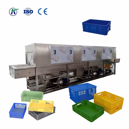Industrial Automatic Electric Plastic Egg Tray Washing Plastic Basket Cleaning Machine Automatic Processing Equipment