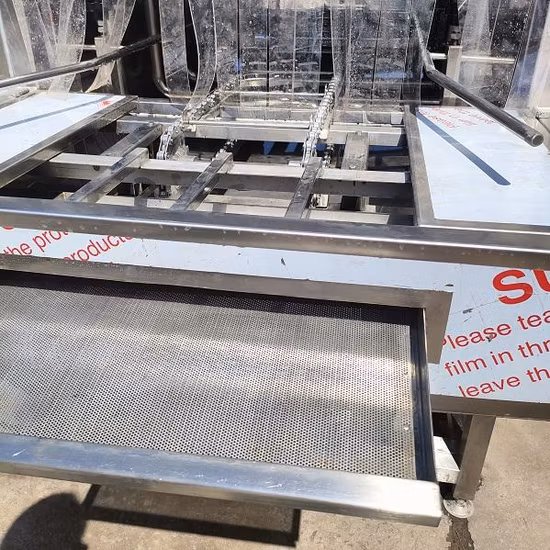 Vassoio per uova in plastica elettrico automatico industriale che lava la macchina per la pulizia del cestino in plastica Apparecchiature per il trattamento automatico