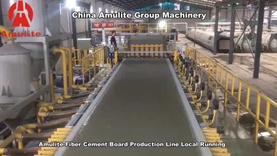 Linea di produzione di pannelli in fibrocemento Amulite di carico e scarico diretti in fabbrica